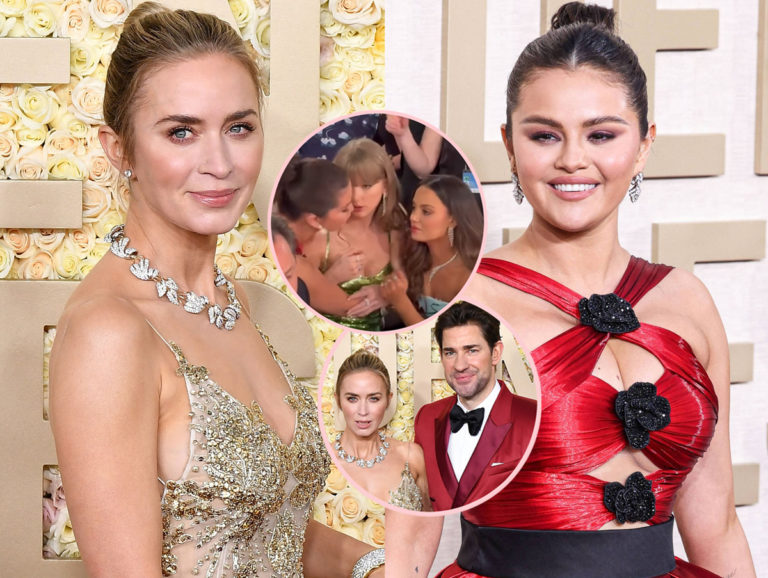 Emily Blunt & Selena Gomez Make Fun Of The Dramatic Lip-Reading at the Golden Globes! Emily Blunt & Selena Gomez Make Fun Of The Dramatic Lip-Reading at the Golden Globes!